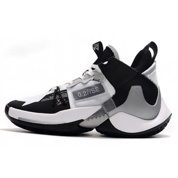 2019 Jordan Why Not Zer0.2 SE Black White-Silver Shoes